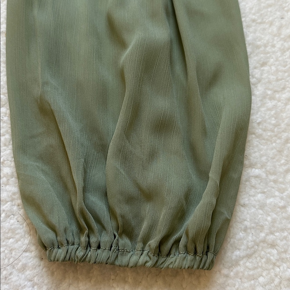 Unbranded chiffonAsymmetrical Wrap Midi Dress in Sage Green Women’s 2X Party - Picture 9 of 9